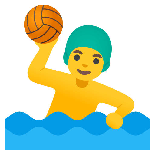 Man Playing Water Polo