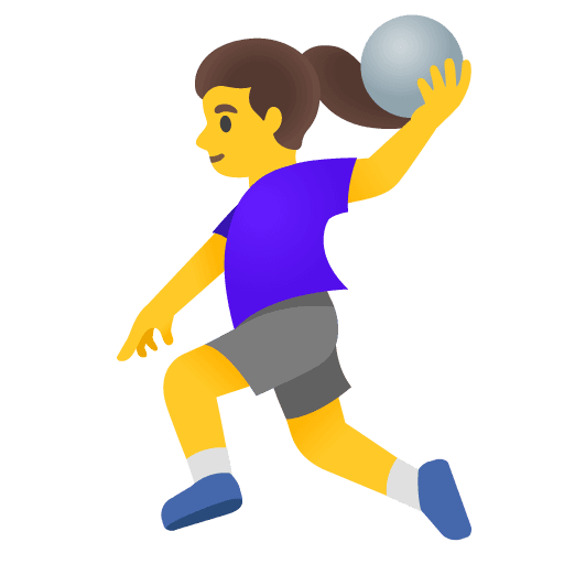 Woman Playing Handball