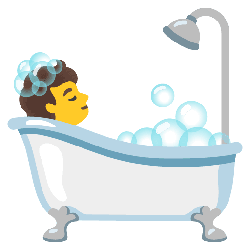 Person Taking Bath