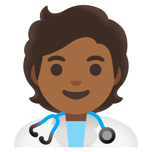 Health Worker: Medium-dark Skin Tone