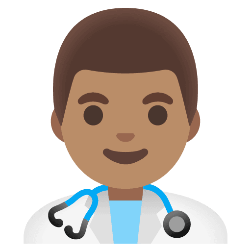 Man Health Worker: Medium Skin Tone