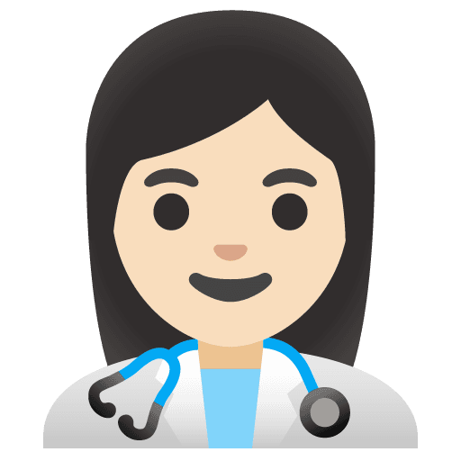 Woman Health Worker: Light Skin Tone