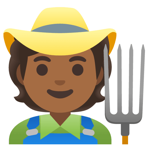 Farmer: Medium-dark Skin Tone