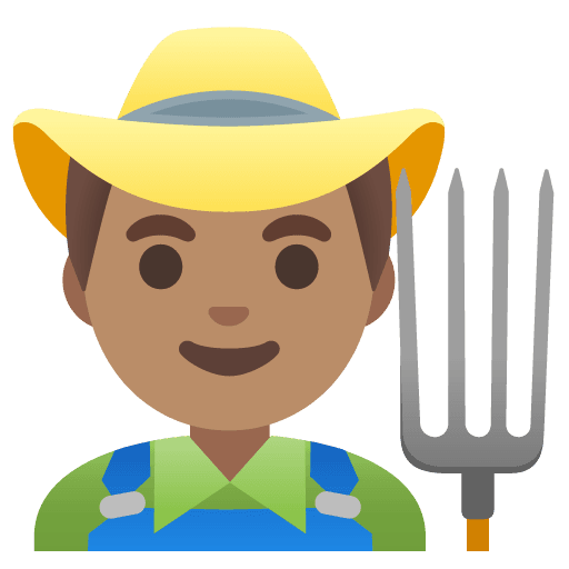 Man Farmer: Medium Skin Tone