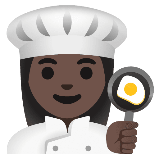 Woman Cook: Dark Skin Tone