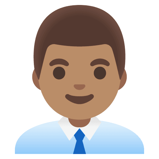 Man Office Worker: Medium Skin Tone