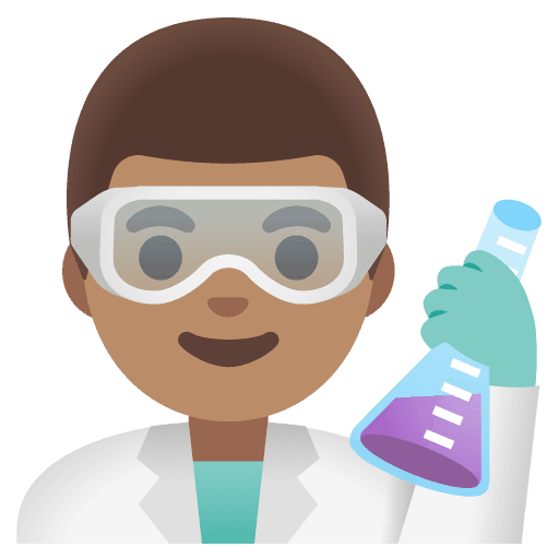 Man Scientist: Medium Skin Tone