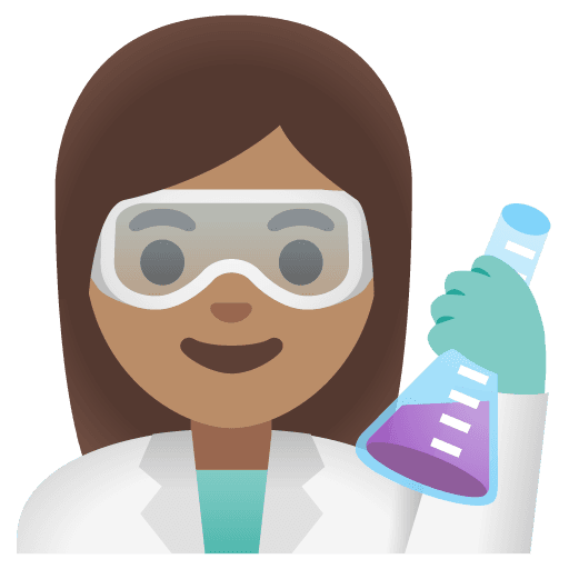 Woman Scientist: Medium Skin Tone