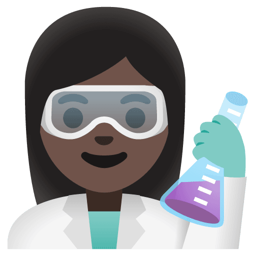 Woman Scientist: Dark Skin Tone