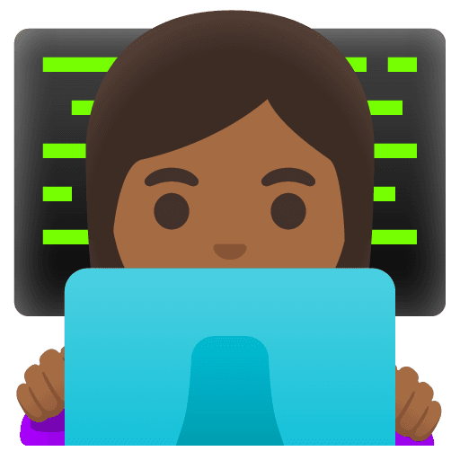 Woman Technologist: Medium-dark Skin Tone