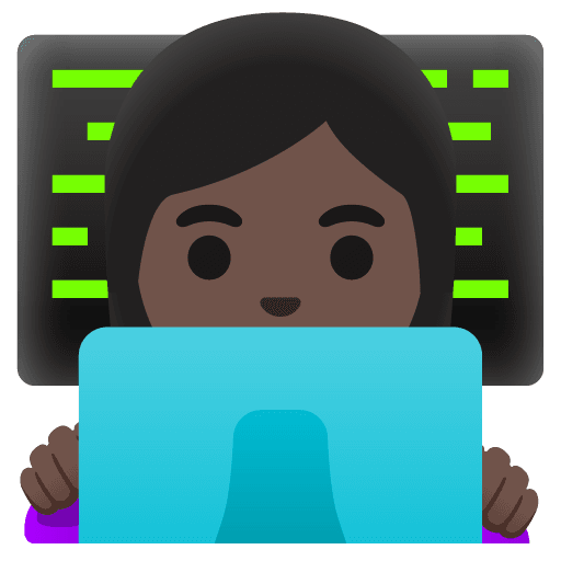 Woman Technologist: Dark Skin Tone