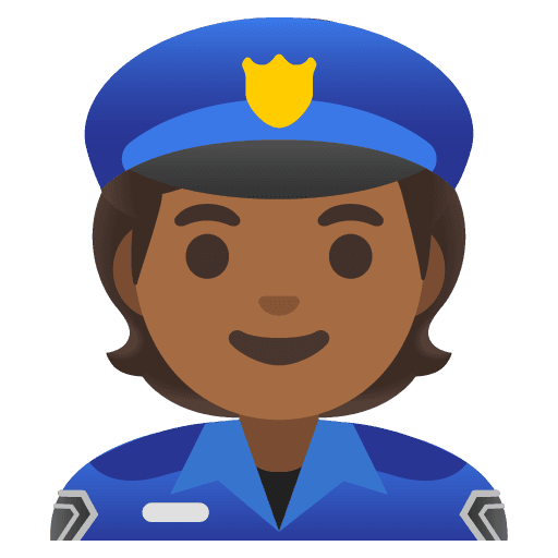 Police Officer: Medium-dark Skin Tone