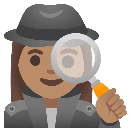 Woman Detective: Medium Skin Tone