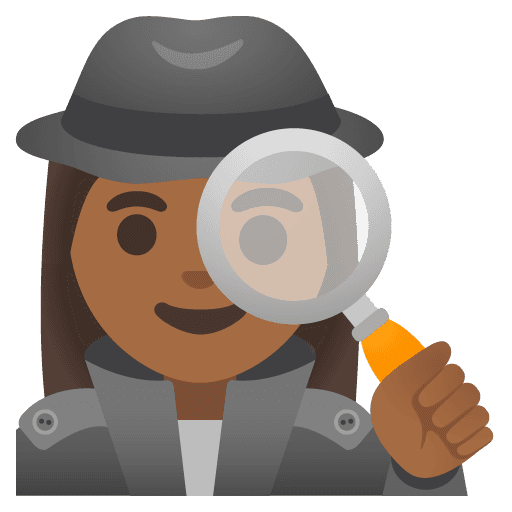 Woman Detective: Medium-dark Skin Tone