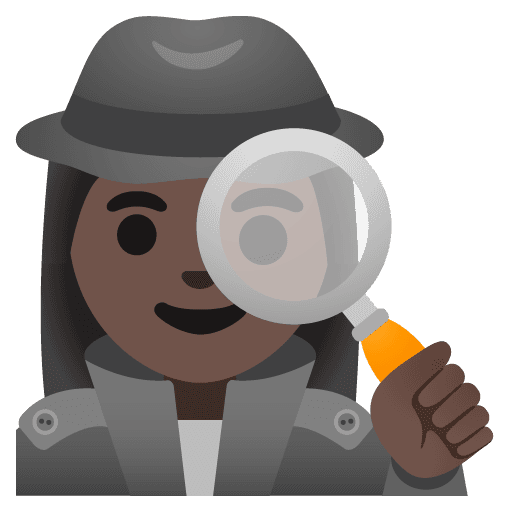 Woman Detective: Dark Skin Tone