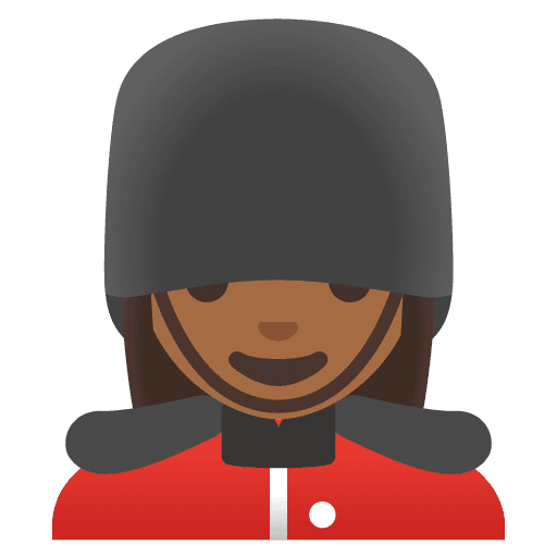 Woman Guard: Medium-dark Skin Tone