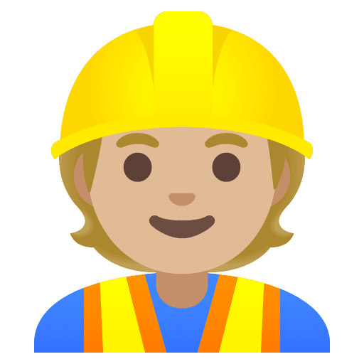 Construction Worker: Medium-light Skin Tone