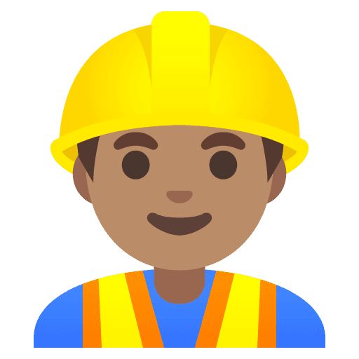 Man Construction Worker: Medium Skin Tone