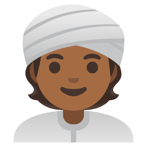 Person Wearing Turban: Medium-dark Skin Tone