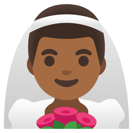 Man with Veil: Medium-dark Skin Tone