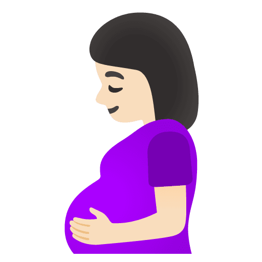 Pregnant Woman: Light Skin Tone