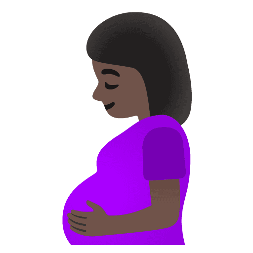 Pregnant Woman: Dark Skin Tone