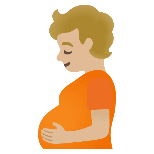 Pregnant Person: Medium-light Skin Tone