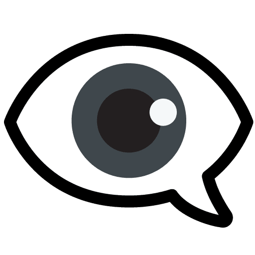 Eye in Speech Bubble