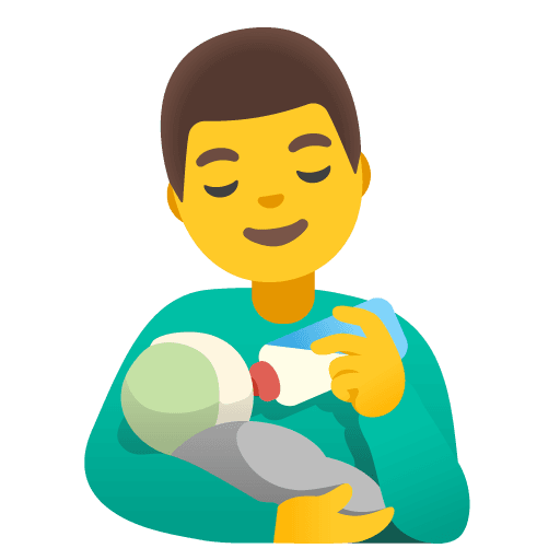 Man Feeding Baby