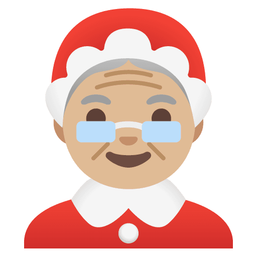 Mrs. Claus: Medium-light Skin Tone