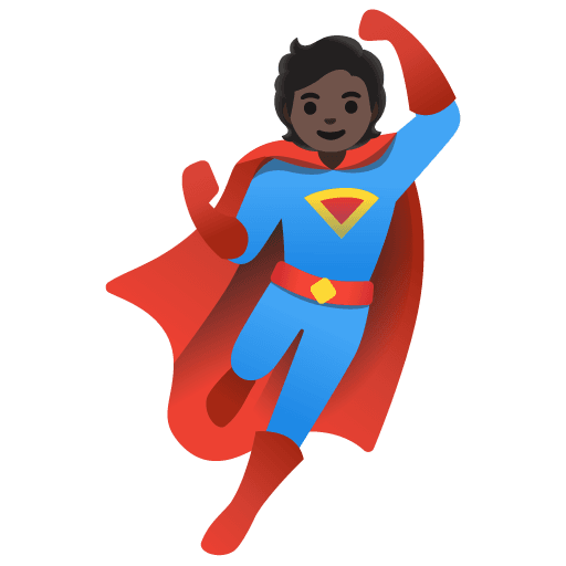 Superhero: Dark Skin Tone