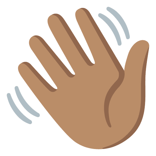 Waving Hand: Medium Skin Tone