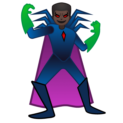 Man Supervillain: Dark Skin Tone