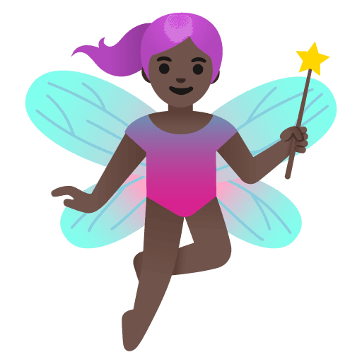 Woman Fairy: Dark Skin Tone