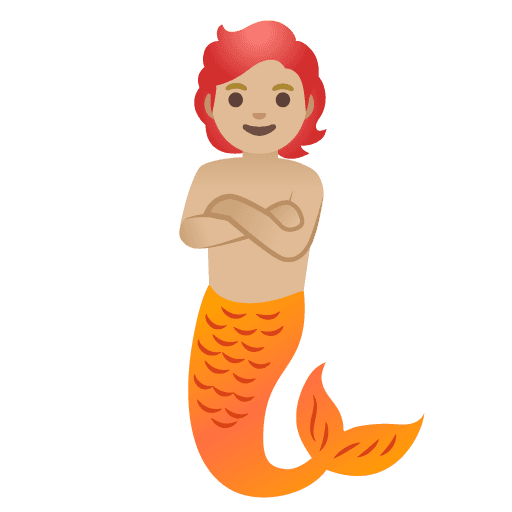 Merperson: Medium-light Skin Tone