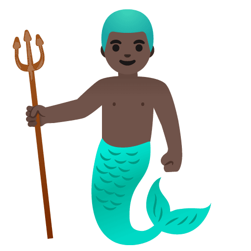 Merman: Dark Skin Tone