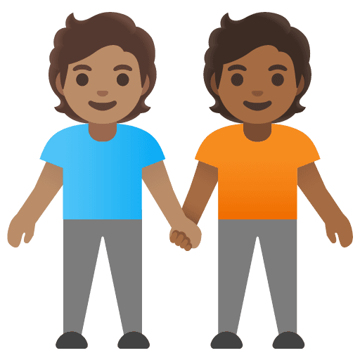 People Holding Hands: Medium Skin Tone, Medium-dark Skin Tone