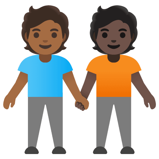 People Holding Hands: Medium-dark Skin Tone, Dark Skin Tone