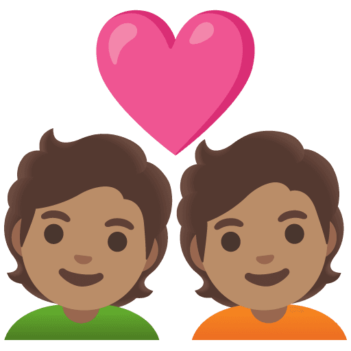 Couple with Heart: Medium Skin Tone