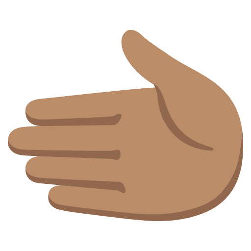 Leftwards Hand: Medium Skin Tone