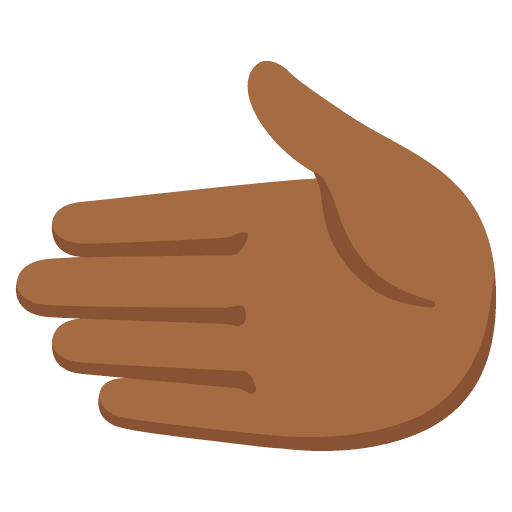 Leftwards Hand: Medium-dark Skin Tone