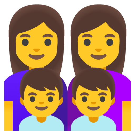 Family: Woman, Woman, Boy, Boy
