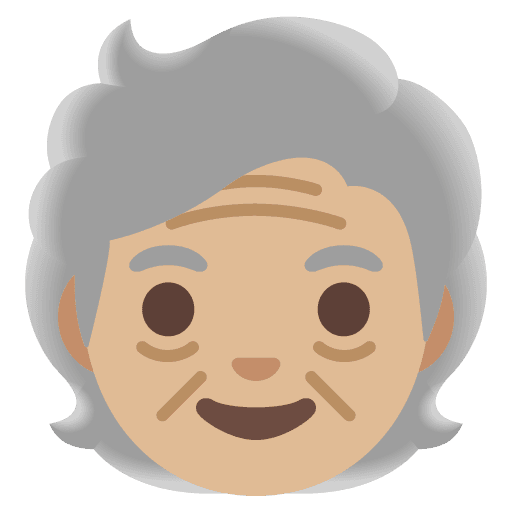 Older Person: Medium-light Skin Tone