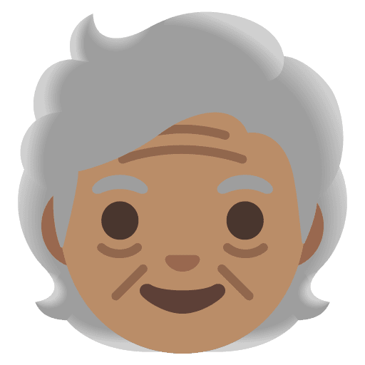 Older Person: Medium Skin Tone