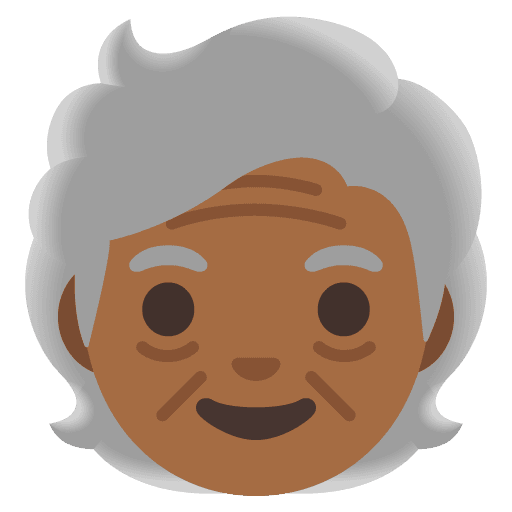 Older Person: Medium-dark Skin Tone