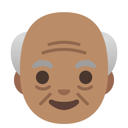 Old Man: Medium Skin Tone