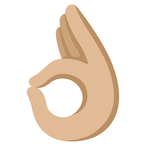 Tangan OK: Kulit Cerah-Sedang