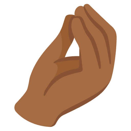 Pinched Fingers: Medium-dark Skin Tone