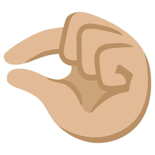 Pinching Hand: Medium-light Skin Tone