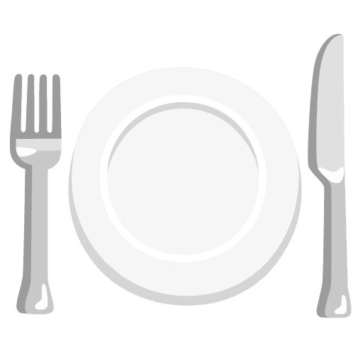 Fork and Knife with Plate